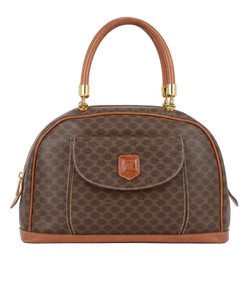 Vintage Macadam Bowling Bag, Coated Canvas, Brown, MC98/1, 2*